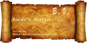 Barát Vulfia névjegykártya